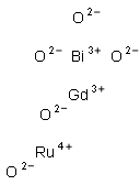 Bismuth gadolinium ruthenium oxide Struktur