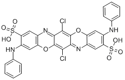 Dinatrium-6,13-dichlor-3,10-bis(phenylamino)triphenodioxazin-2,9-disulfonat