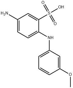 4-amino-3'-methoxydiphenylamine-2-sulfonic acid Struktur