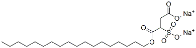 disodium 1-octadecyl 2-sulphonatosuccinate  Struktur