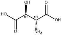 erythro-3-hydroxy-DL-aspartic acid  Struktur