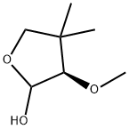 2-Furanol, tetrahydro-3-methoxy-4,4-dimethyl-, (3R)- (9CI) Struktur