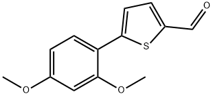 2-Thiophenecarboxaldehyde, 5-(2,4-dimethoxyphenyl)- Struktur