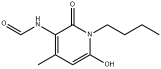 Formamide, N-(1-butyl-1,2-dihydro-6-hydroxy-4-methyl-2-oxo-3-pyridinyl)- (9CI) Struktur