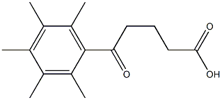 5-(2,3,4,5,6-PENTAMETHYLPHENYL)-5-OXOVALERIC ACID Struktur