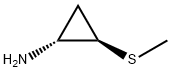Cyclopropanamine, 2-(methylthio)-, trans- (9CI) Struktur
