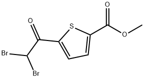 5-(2,2-DibroMo-acetyl)-thiophene-2-carboxylic acid Methyl ester Struktur