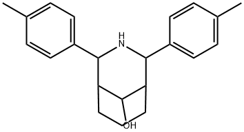 6,8-bis(4-methylphenyl)-7-azabicyclo[3.3.1]nonan-9-ol Struktur