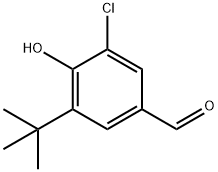 5-(tert-butyl)-3-chloro-4-hydroxybenzaldehyde  Struktur