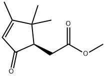 3-Cyclopentene-1-aceticacid,2,2,3-trimethyl-5-oxo-,methylester,(1R)-(9CI) Struktur