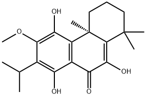 2,3,4,4a-Tetrahydro-5,8,10-trihydroxy-6-methoxy-1,1,4a-trimethyl-7-(me thylethyl)-9(1H)-phenanthrenone Struktur