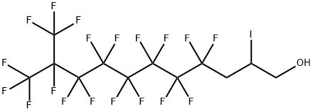 3-(PERFLUORO-7-METHYLOCTYL)-2-IODOPROPANOL Struktur