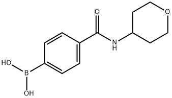 Boronic acid, [4-[[(tetrahydro-2H-pyran-4-yl)amino]carbonyl]phenyl]- (9CI) Struktur