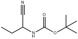 Carbamic acid, (1-cyanopropyl)-, 1,1-dimethylethyl ester (9CI) Struktur