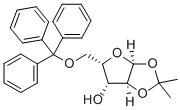 2,5-ANHYDRO-1,3-O-ISOPROPYLIDENE-6-O-TRITYL-D-GLUCITOL Struktur