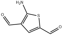 2,4-Thiophenedicarboxaldehyde, 5-amino- (9CI) Struktur