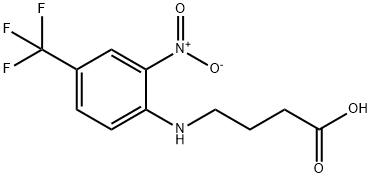 4-[2-NITRO-4-(TRIFLUOROMETHYL)ANILINO]BUTANOIC ACID Struktur