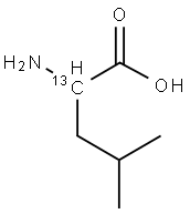 DL-LEUCINE-2-13C Struktur