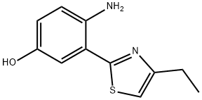 Phenol, 4-amino-3-(4-ethyl-2-thiazolyl)- (9CI) Struktur