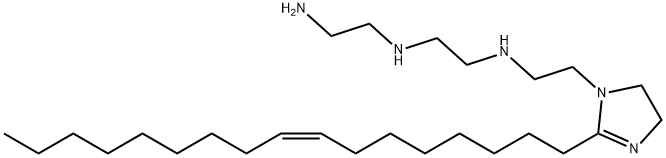 (Z)-N-(2-aminoethyl)-N'-[2-[2-(8-heptadecenyl)-4,5-dihydro-1H-imidazol-1-yl]ethyl]ethylenediamine Struktur