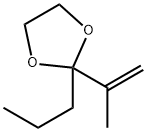 1,3-Dioxolane,  2-(1-methylethenyl)-2-propyl- Struktur