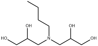 3,3'-(butylimino)bispropane-1,2-diol Struktur