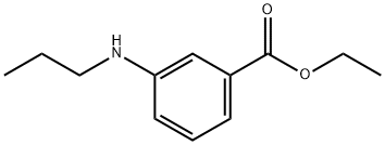 Benzoic acid, 3-(propylamino)-, ethyl ester (9CI) Struktur