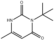 3-tert-butyl-6-methyluracil Struktur