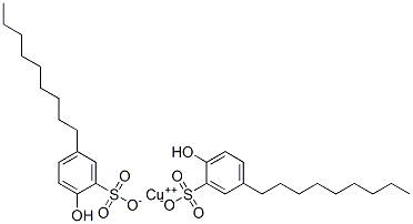 Bis(2-hydroxy-5-nonylbenzenesulfonic acid) copper(II) salt Struktur