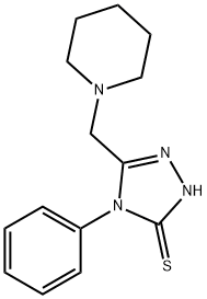 4-PHENYL-5-(PIPERIDIN-1-YLMETHYL)-4H-1,2,4-TRIAZOLE-3-THIOL Struktur