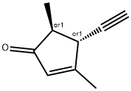 2-Cyclopenten-1-one, 4-ethynyl-3,5-dimethyl-, trans- (9CI) Struktur