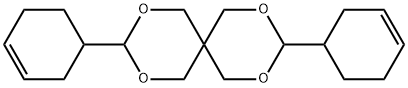 3,9-dicyclohex-3-enyl-2,4,8,10-tetraoxaspiro[5.5]undecane  Struktur