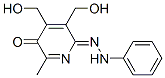 (6Z)-4,5-bis(hydroxymethyl)-2-methyl-6-(phenylhydrazinylidene)pyridin- 3-one Struktur