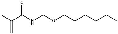 N-(Hexyloxymethyl)methacrylamide Struktur