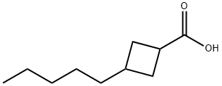 3-Pentylcyclobutanecarboxylic acid Struktur