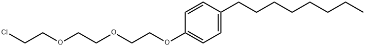 1-[2-[2-(2-chloroethoxy)ethoxy]ethoxy]-4-octylbenzene Struktur