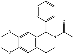 1-(6,7-DIMETHOXY-1-PHENYL-3,4-DIHYDRO-1H-ISOQUINOLIN-2-YL)-ETHANONE Struktur