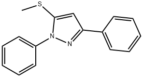 1,3-DIPHENYL-5-METHYLTHIO-1H-PYRAZOLE Struktur