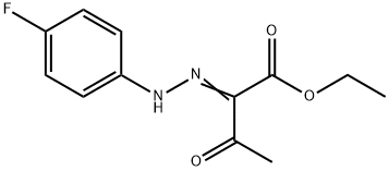 Butanoic acid, 2-[(4-fluorophenyl)hydrazono]-3-oxo-, ethyl ester (9CI) Struktur