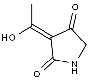 2,4-Pyrrolidinedione, 3-(1-hydroxyethylidene)-, (3Z)- (9CI) Struktur