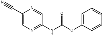 phenyl 5-cyanopyrazin-2-ylcarbamate Struktur