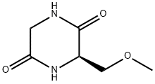 2,5-Piperazinedione, 3-(methoxymethyl)-, (3R)- (9CI) Struktur