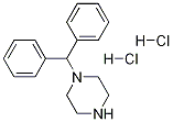 1-benzhydrylpiperazine dihydrochloride Struktur