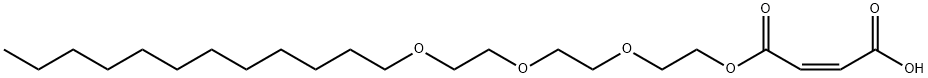 2-[2-[2-(dodecyloxy)ethoxy]ethoxy]ethyl hydrogen maleate Struktur