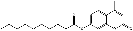 4-Methylumbelliferyl Decanoate Struktur