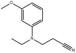 3-(ethyl(3-methoxyphenyl)amino)propanenitrile Struktur