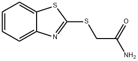 Acetamide, 2-(2-benzothiazolylthio)- (7CI,9CI) Struktur