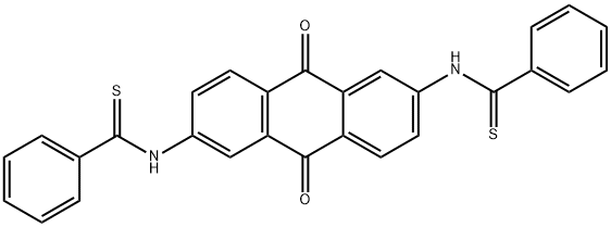 N,N'-(9,10-dihydro-9,10-dioxo-2,6-anthracenediyl)bisbenzenecarbothioamide Struktur