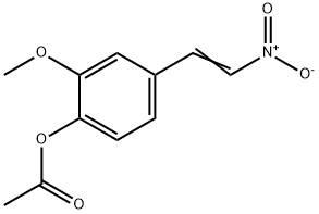 4-acetoxy-3-methoxy-omega-nitrostyrene Structure