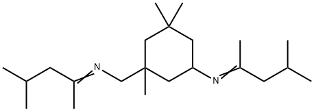 N-(1,3-dimethylbutylidene)-5-[(1,3-dimethylbutylidene)amino]-1,3,3-trimethylcyclohexanemethylamine Struktur